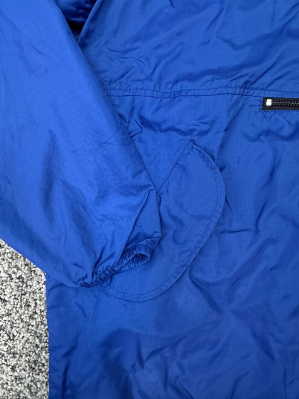 Vintage GAP Factory Store Anorak Men’s M Blue Hooded Made in Russia Ripstop - Picture 7 of 13